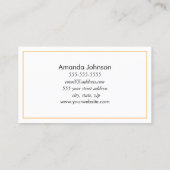 金ゴールドロータスフラワーボホヨガ先生 名刺 (裏面)