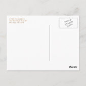 金ゴールドロータスフローラマンダラポストカード ポストカード (裏面)