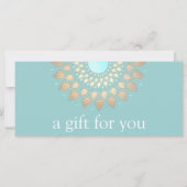 金ゴールドロータスマンダラウェルネスギフト券 (正面)