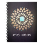 金ゴールドロータスヨガと瞑想先生ウェルネス ノートブック (正面)