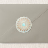 金ゴールドロータスヨガと瞑想先生健康スパ ラウンドシール