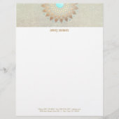 金ゴールドロータスヨガと瞑想先生健康スパ レターヘッド (正面)