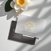 金ゴールドロータスヨガメディテーションインストラクターアポイントメント 予約カード