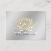 金ゴールドロータスヨガメディテーションインストラクターアポイントメント 予約カード (正面)