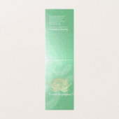 金ゴールドロータスヨガメディテーションインストラクター価格表 名刺 (外部フラット)