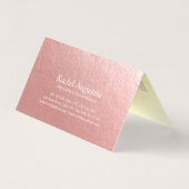 金ゴールドロータスヨガメディテーションインストラクター価格表 名刺 (裏面)