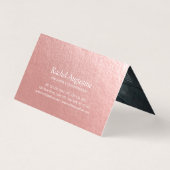 金ゴールドロータスヨガメディテーションインストラクター価格表 名刺 (裏面)