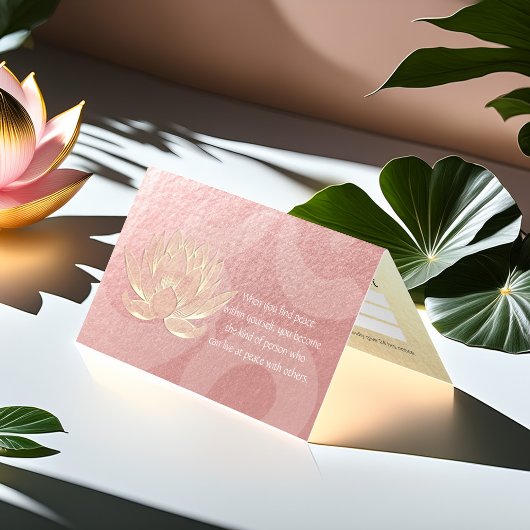 金ゴールドロータスヨガメディテーションインストラクター価格表 名刺