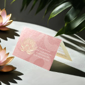 金ゴールドロータスヨガメディテーションインストラクター価格表 名刺