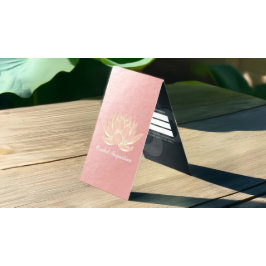 金ゴールドロータスヨガメディテーションインストラクター価格表 名刺