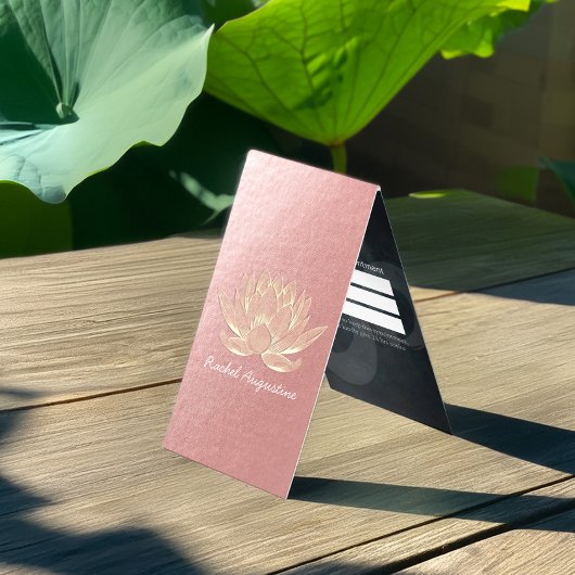 金ゴールドロータスヨガメディテーションインストラクター価格表 名刺