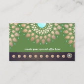 金ゴールドロータスヨガ瞑想10クラスパンチロイヤリティ ロイヤリティカード (正面)