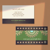 金ゴールドロータスヨガ瞑想20クラスパンチロイヤリティ ロイヤリティカード