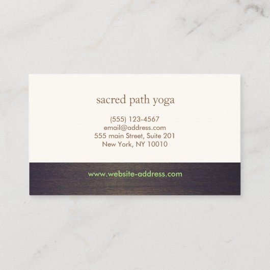 金ゴールドロータスヨガ瞑想20クラスパンチロイヤリティ ロイヤリティカード (裏面)