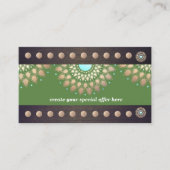 金ゴールドロータスヨガ瞑想20クラスパンチロイヤリティ ロイヤリティカード (正面)