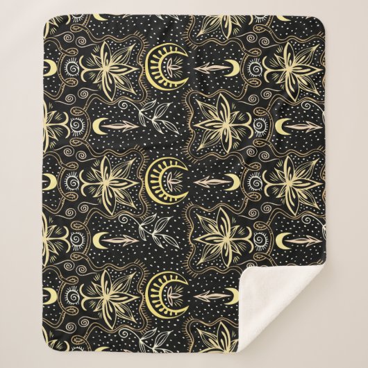 金ゴールドロータス:クレセントヴィンテージエレガンス。 シェルパブランケット (正面)