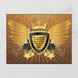 金ゴールドローマ8:14, Sons of God ポストカード