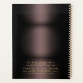 金ゴールドローレルリーフ彫刻フレーム |名前イニシャル プランナー手帳 (裏面)