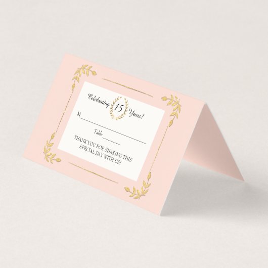 金ゴールドローレルリーフ赤面ピンクリースキンセアニェラ (正面)