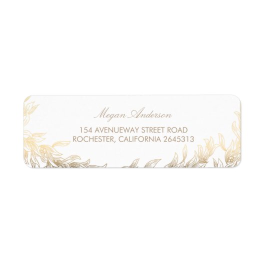 金ゴールドローレル結婚ブランチ ラベル (正面)