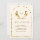 金ゴールドローレル離れリースシュークリーム結婚ズ セーブザデート (正面)