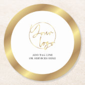 金ゴールドロ実在ゴエステート企業のイベント ラウンドペーパーコースター (正面)