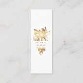 金ゴールドワイナリーエレガントソムリエワインメーカー スキニー名刺 (正面)