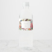 金ゴールドワイルドフェザーボホトロピカルフローラ結婚ズ ペットボトルラベル (正面)