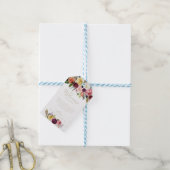 金ゴールドワイルドフェザーボホトロピカル結婚の歓迎 ギフトタグ (より糸付き)