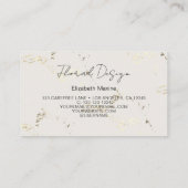 金ゴールドワイルドフラワーボホ 名刺 (裏面)