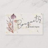 金ゴールドワイルドフラワーボホ 名刺 (正面)