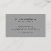 金ゴールドワイングラスイベントプランナー名刺 名刺 (裏面)