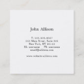 金ゴールドワインステインソムリエブラック スクエア名刺 (裏面)