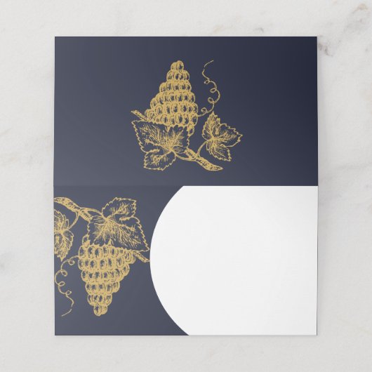 金ゴールドワエレガントイン試飲パーティー折り畳みカード プレイスカード (外部開封)