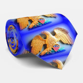 金ゴールドワシのブルータイ ネクタイ (ロール)