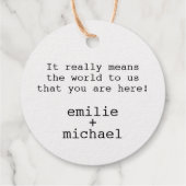 金ゴールドワールドマップトラベルテーマサンキューユー フェイバータグ (裏面)