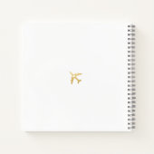 金ゴールドワールドマップハート宛先ゲストブック ノートブック (裏面)