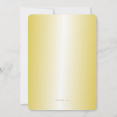 金ゴールドンセージセレモニーリハーサルディナー招待状 招待状 (裏面)