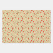 金ゴールドヴァレンティンアロエスクルントストライプハート ラッピングペーパーシート (正面3)