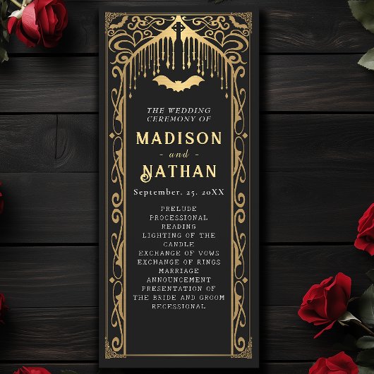 金ゴールドヴァンパイア大聖堂ゴシッ結婚クス プログラム