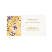 金ゴールドヴィオレットフローラ結婚50周年記念 ラベル (正面)