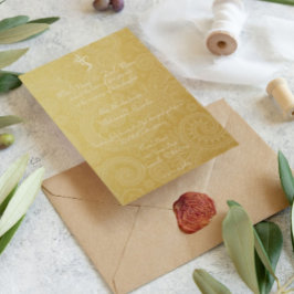 金ゴールドヴィナヤカ結婚式招待状 招待状