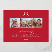 金ゴールドヴィンテージが赤メリーのクリスマス 箔シーズンカード (裏面)