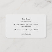 金ゴールドヴィンテージアールデコグラマリーシックモノグラム 名刺 (裏面)