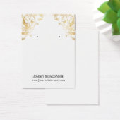 金ゴールドヴィンテージイヤリング名刺 (デスク)