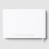 金ゴールドヴィンテージウェディングクレストモノグラム ゲストブック (裏面)