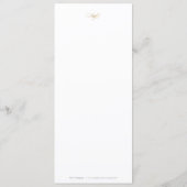 金ゴールドヴィンテージクラシックフレーム結婚スクリプトメニュー メニュー (裏面)