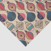 金ゴールドヴィンテージクリスマスオーナメントパターン 薄葉紙 (詳細)