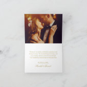 金ゴールドヴィンテージグラマー結婚ズモノグラム サンキューカード (内部)