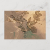 金ゴールドヴィンテージグラムフローラモダン披露宴 エンクロージャーカード (裏面)